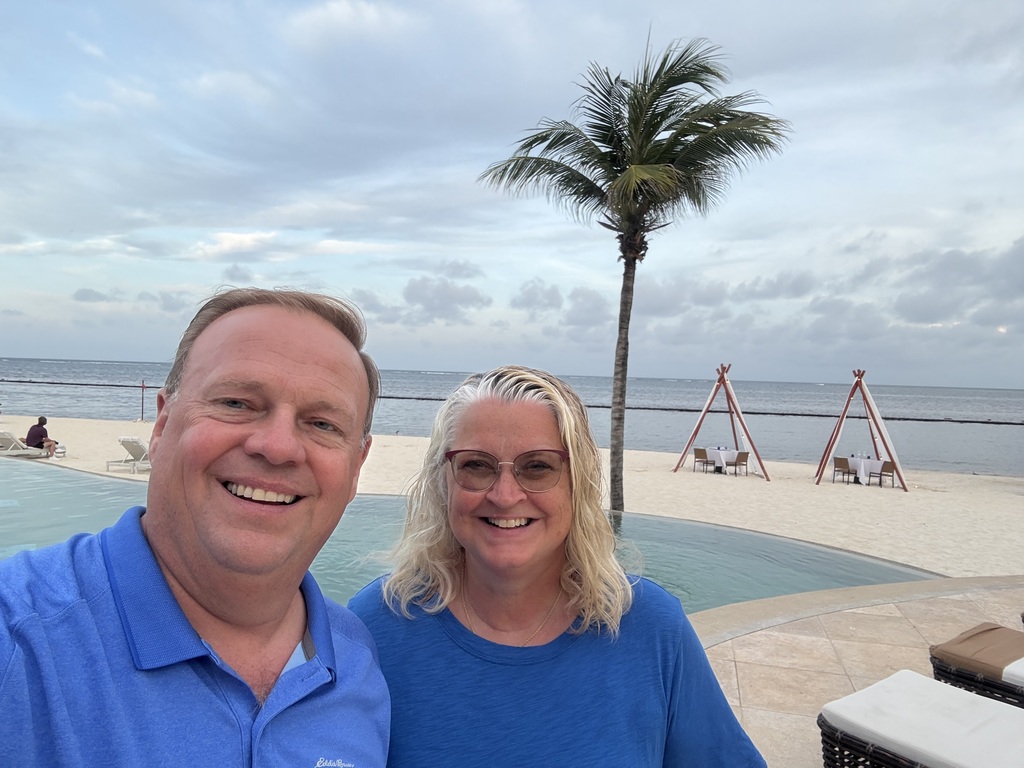 Laura and Rick at the beach