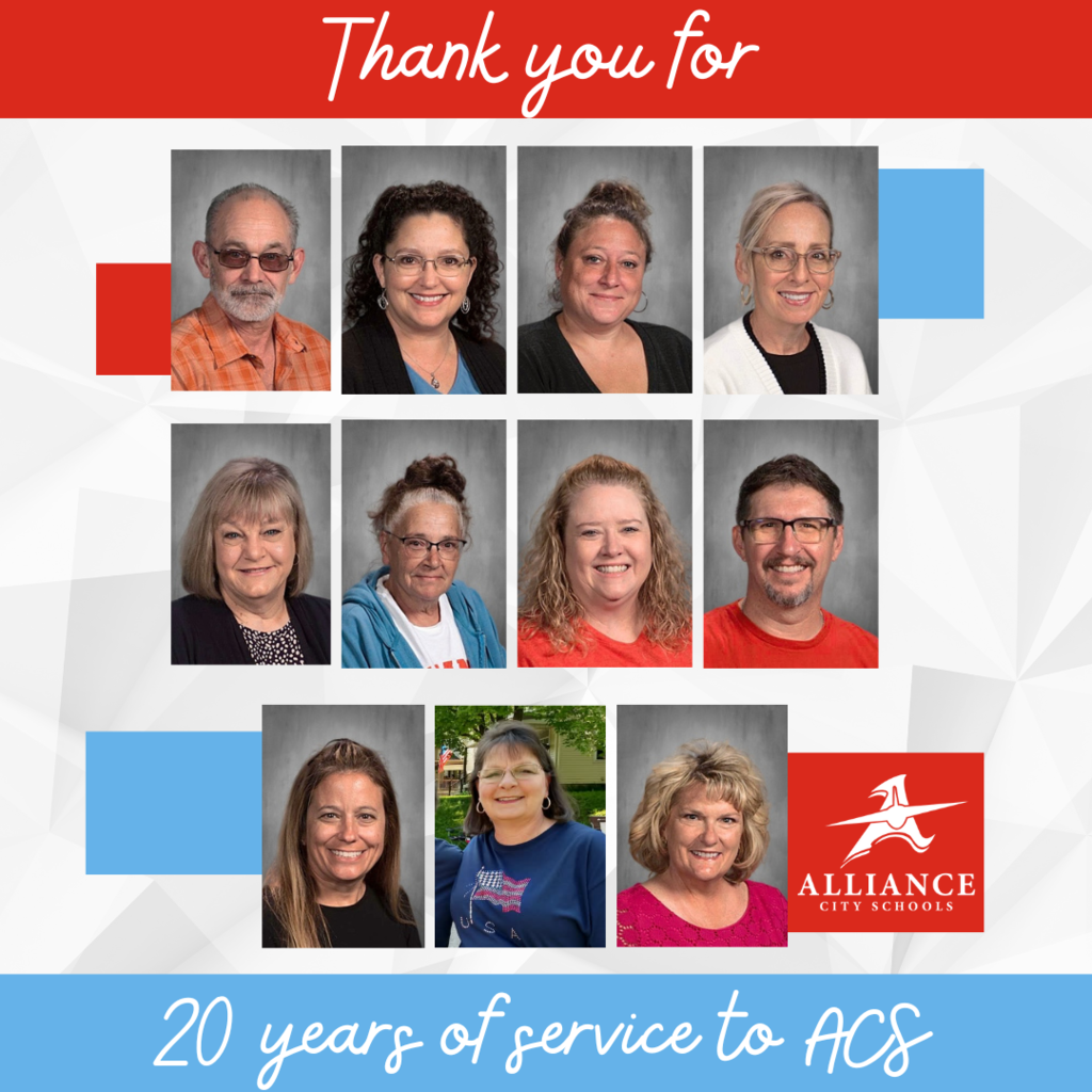 pictures of staff who have 20 years of service