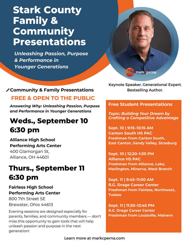 Flyer for Mark Perna