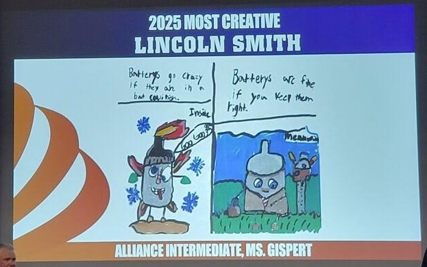 picture of the poster he drew
