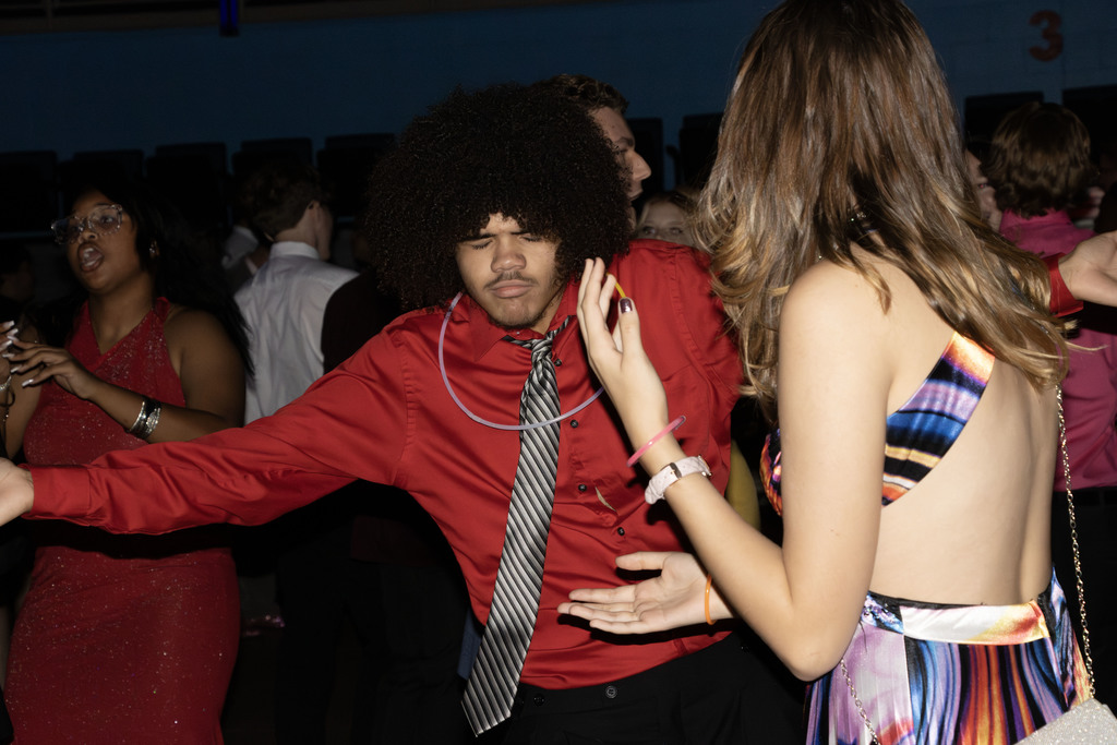 picture of a student dancing at homecoming