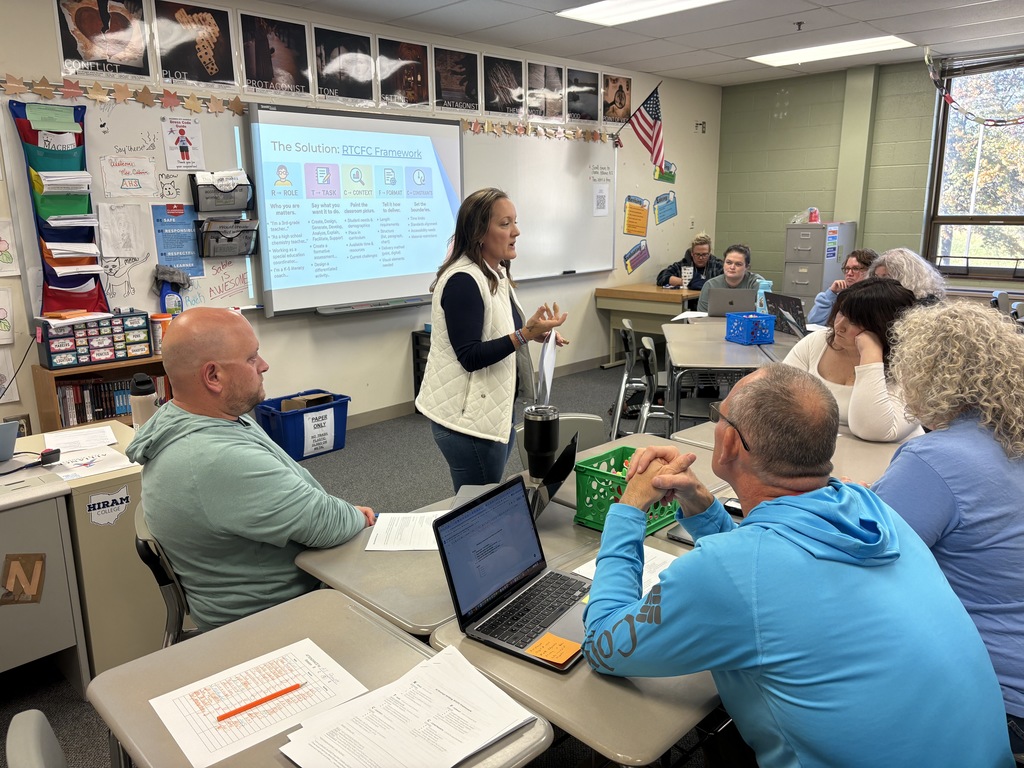 Staff listening to a presentation