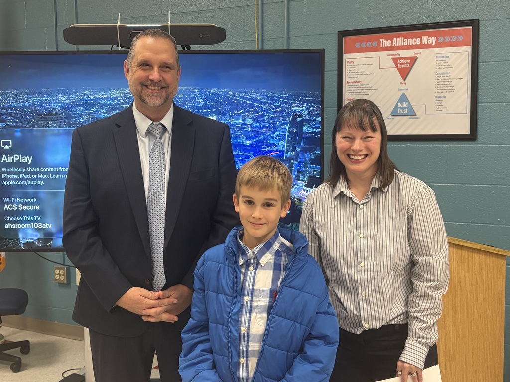 Daniel Clark with Mr. Gress and Ms. Canfield-Simbro