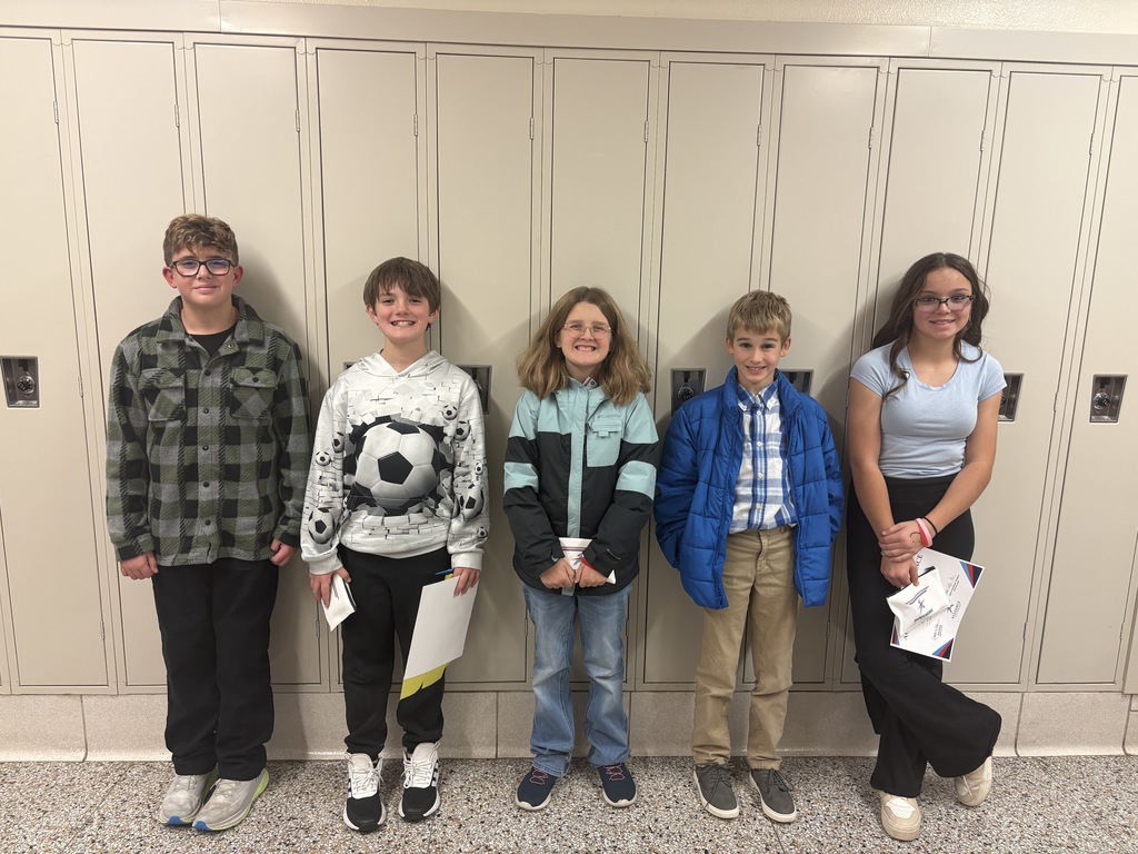 Group picture of Jonathan Ferrall, Lincoln Smith, Katie Carpenter, Daniel Clark and Allyssa Schaffert