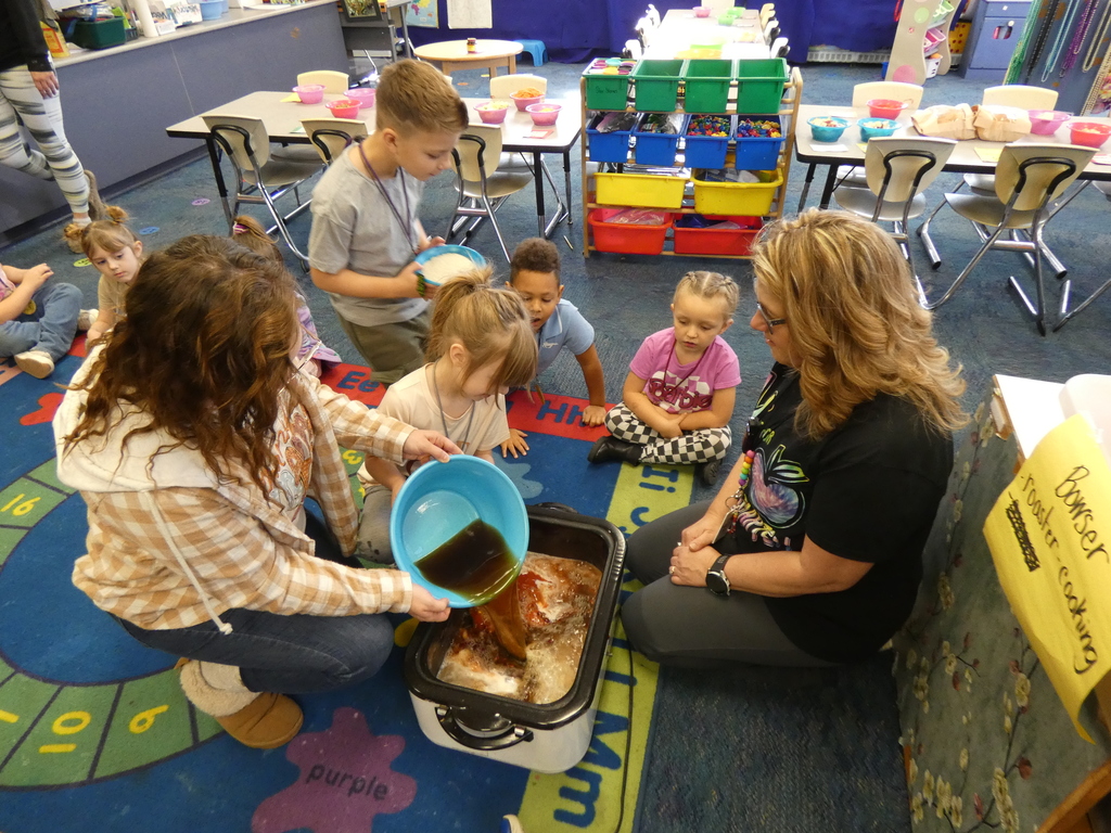 Students making stone soup