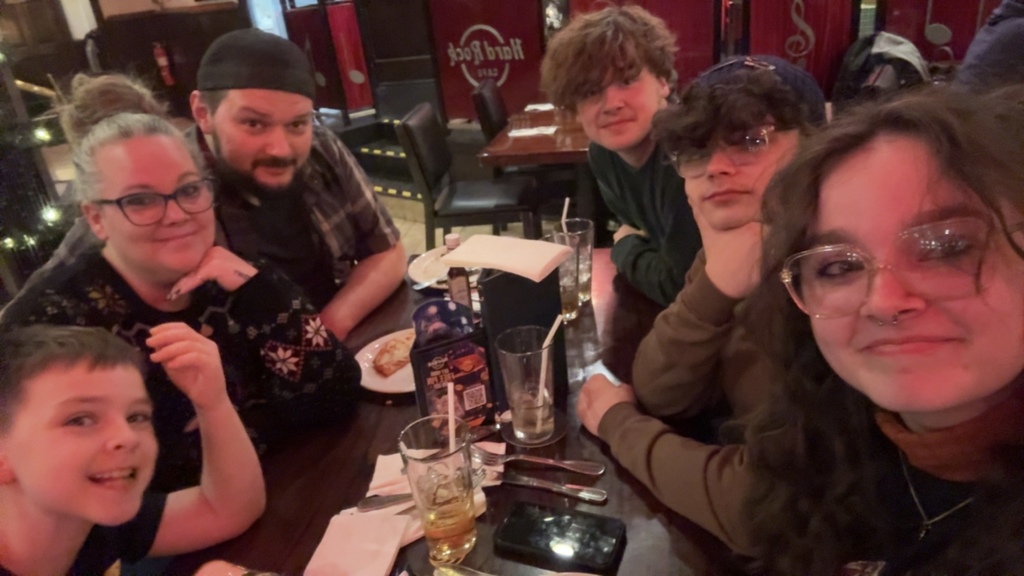 Bailey and his family at the Rock and Roll Hall of Fame