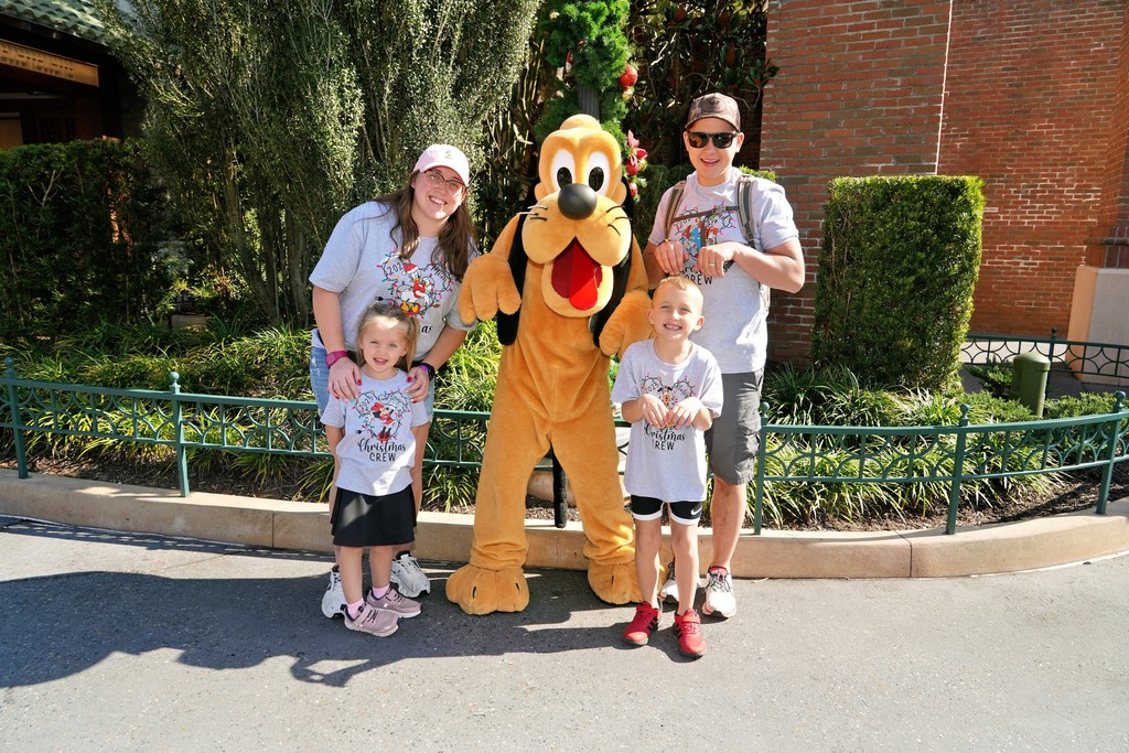 The Gibson family with pluto