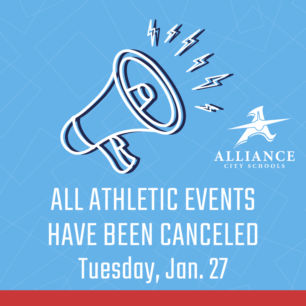 Athletic Events Canceled - Tuesday, Jan. 27