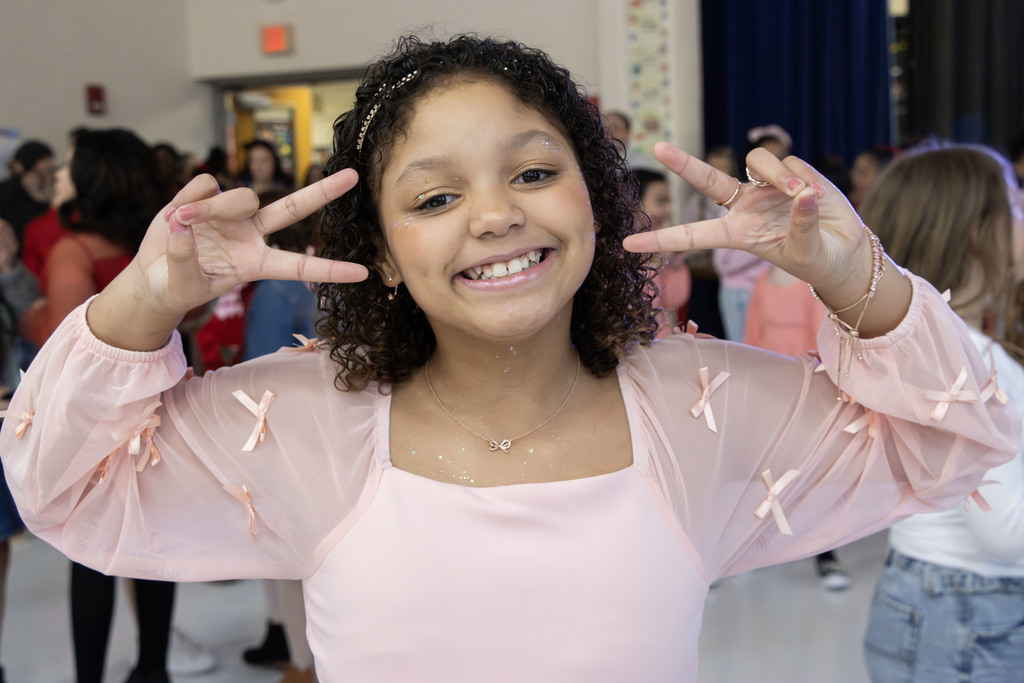 Students having fun at the dance