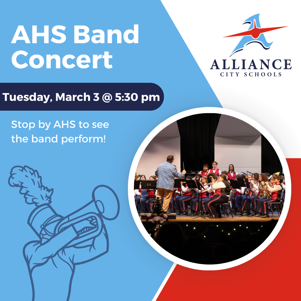 AHS band concert flyer
