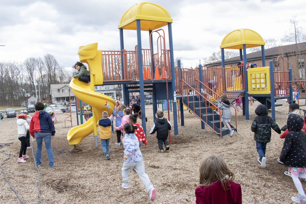 Students participating in the activity