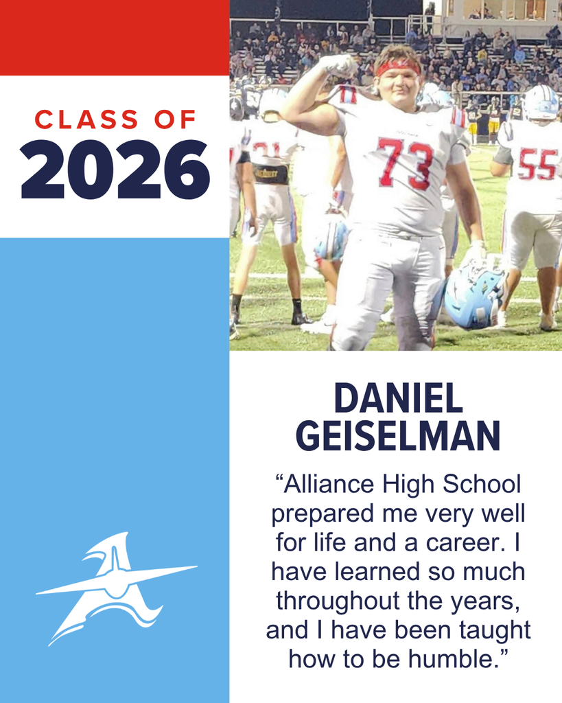 A football player from the Class of 2026, Daniel Geiselman, poses on the field.