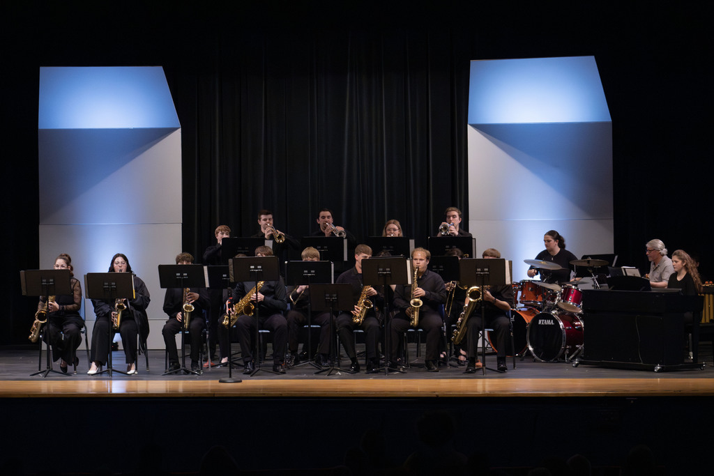 marlington jazz band performing on stage
