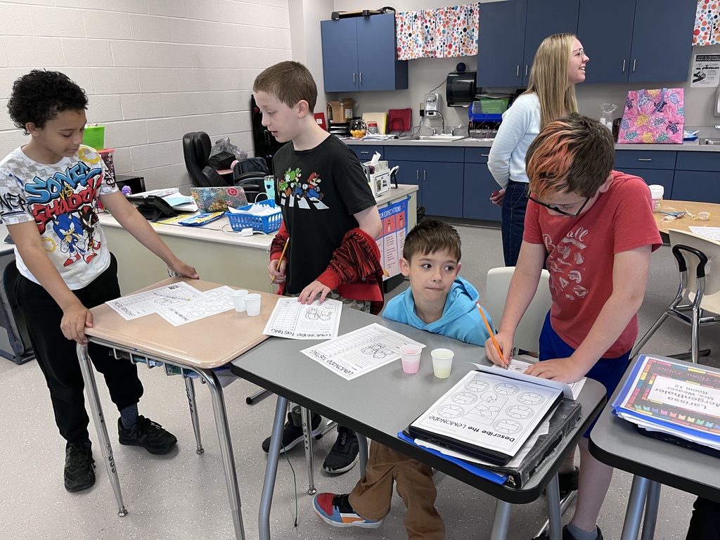 Students tasting lemonade
