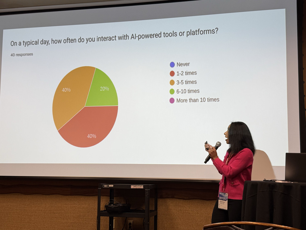 Gianna presenting