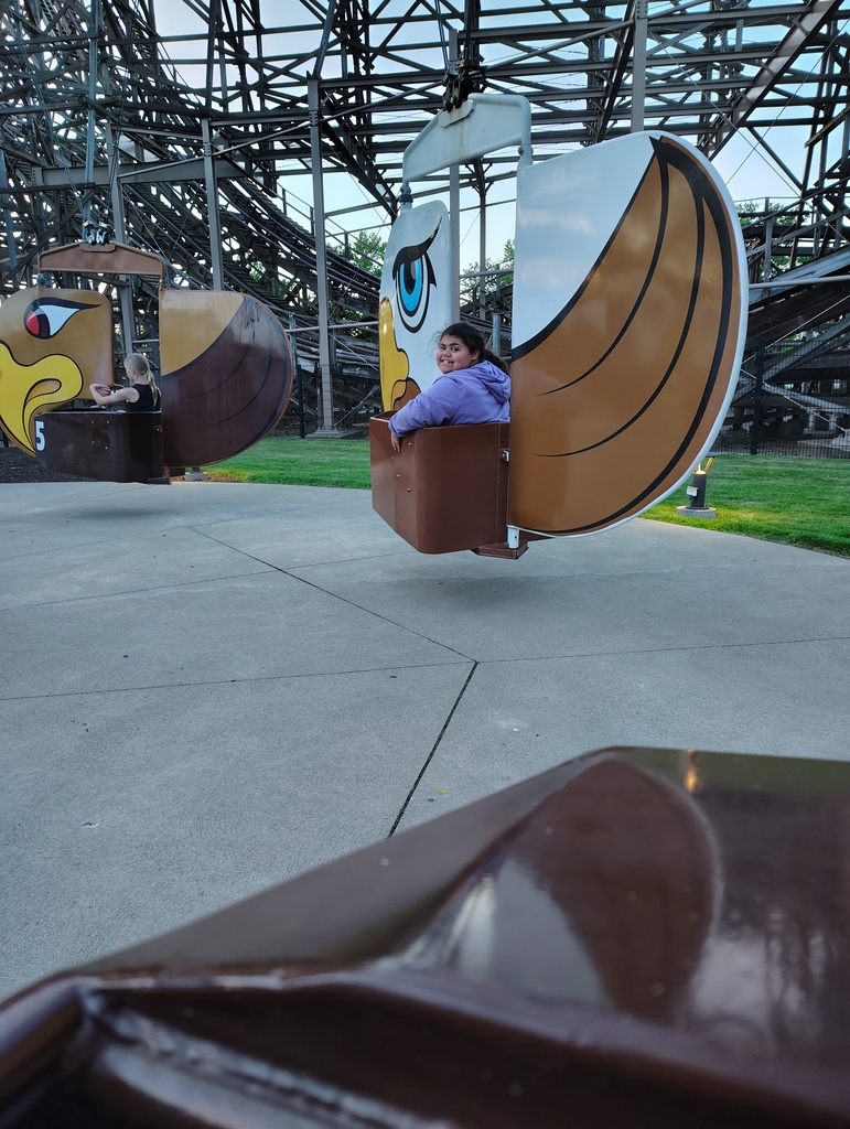Tylasha riding the roller coaster