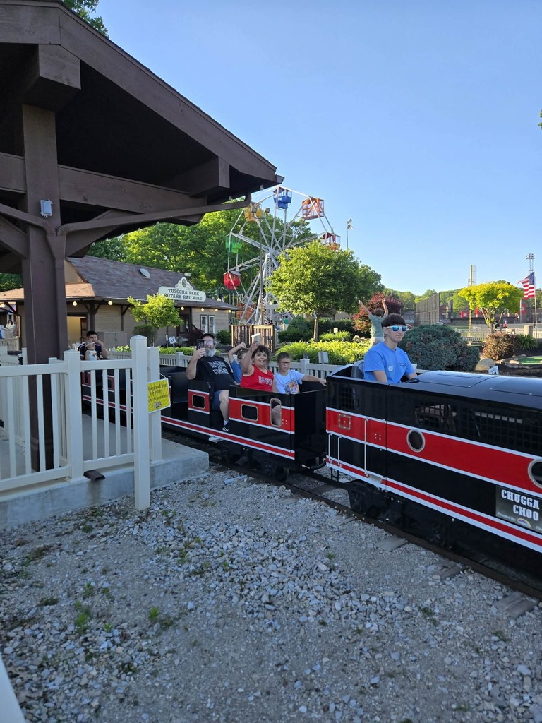 the three riding a train