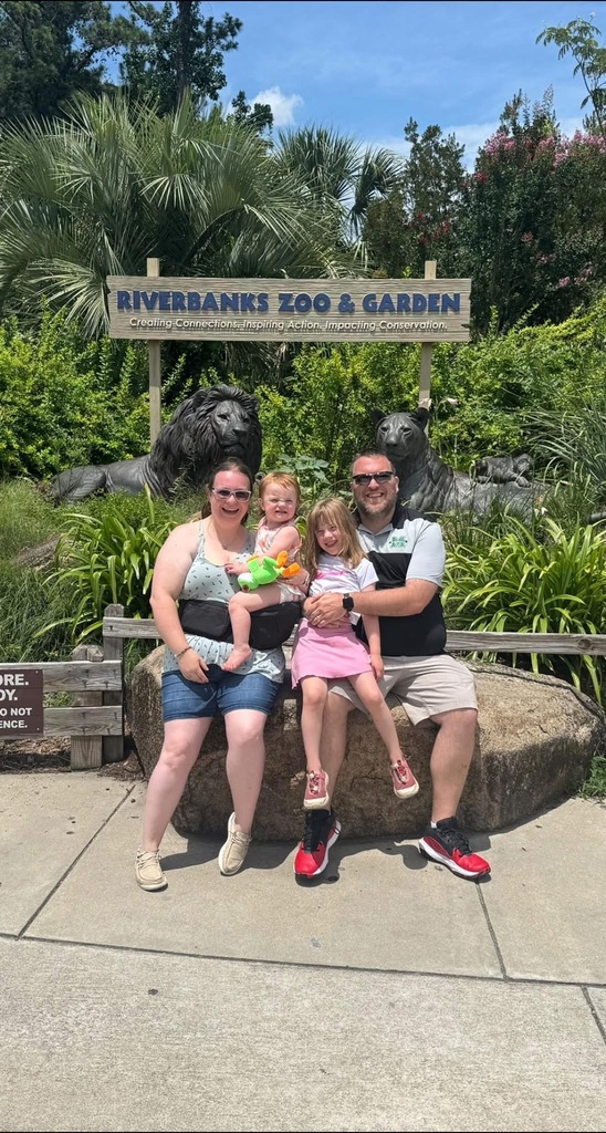 The Winland family at the Riverbanks Zoo and Garden
