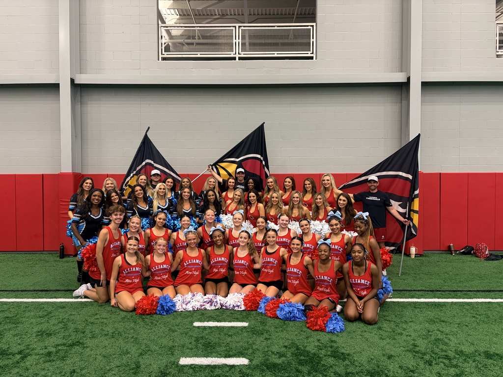 Group picture of all the cheerleaders