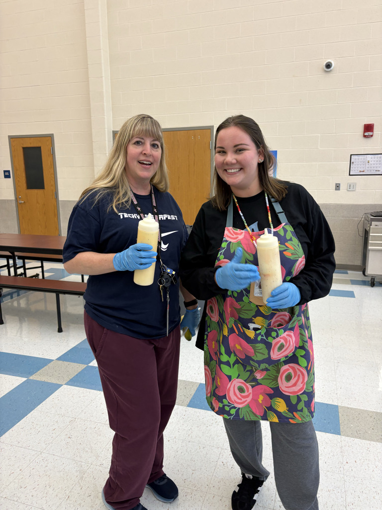 Staff members wearing sweatpants