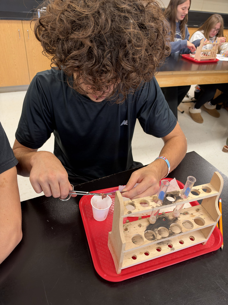 A student takes part in the lab