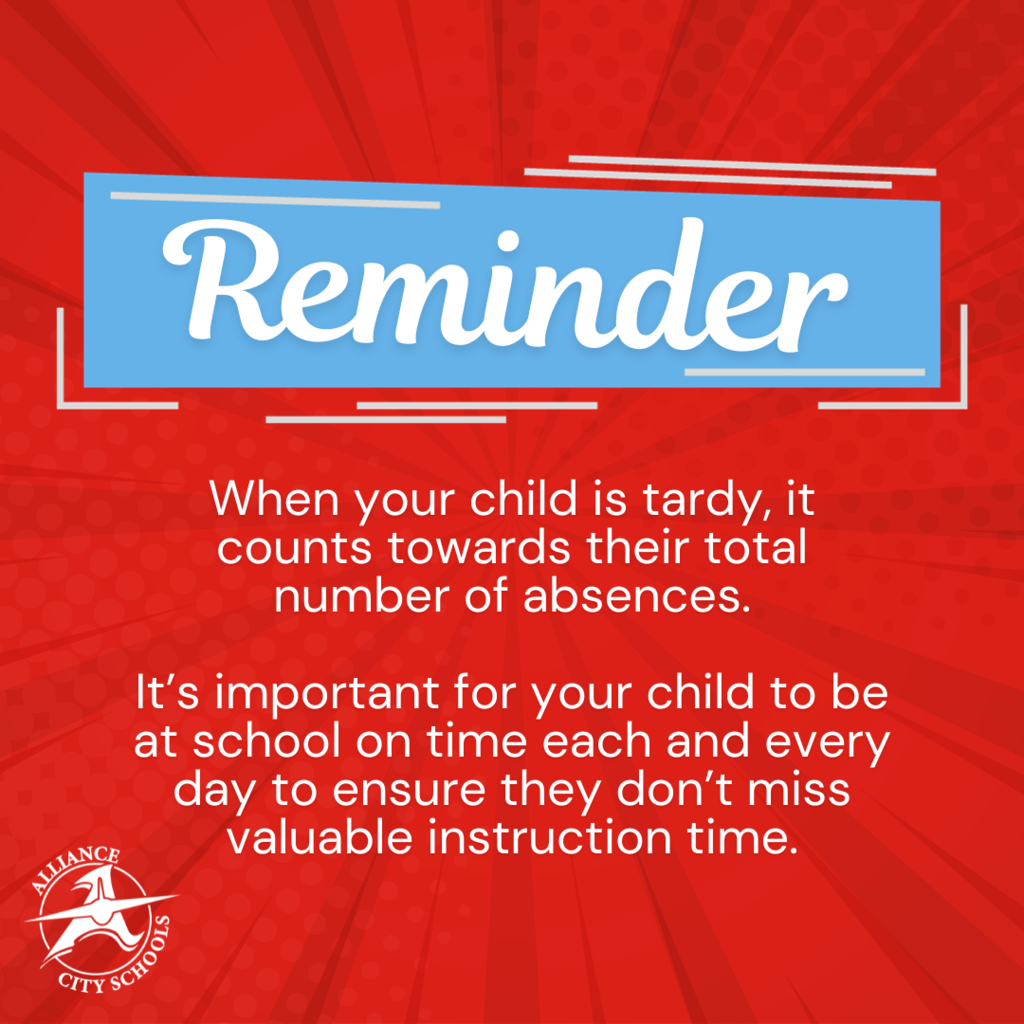 Tardy Reminder Graphic