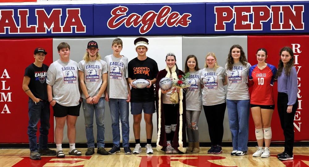 (Left to right) Cole McQuiston, Gavin Weaver, Christian Langhorst, Braiden Graner, Trenton Krzoska, Amber Meier, Nikki Walker, Lizzy Graner, Isabella Olson, Hannah Wahlund, and Tessa Danzinger.