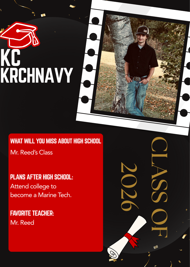 Senior Spotlight for this week. KC Krchnavy, Class of 2026.