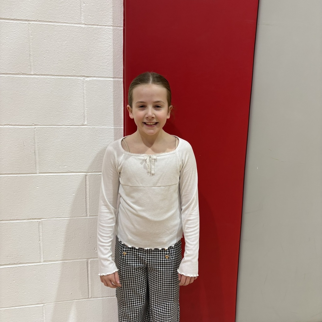 A photo of this Weeks Student of the Week, Marcella