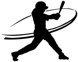 Baseball player swinging bat