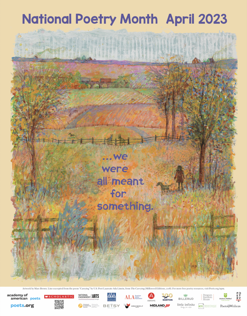 National Poetry Month flyer. 