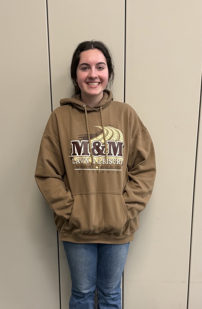 Picture of Savannah Danzinger wearing a brown sweatshirt 