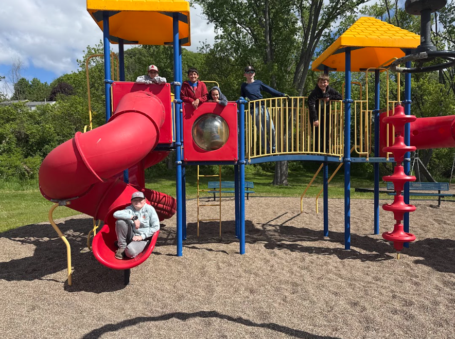 kids on playground