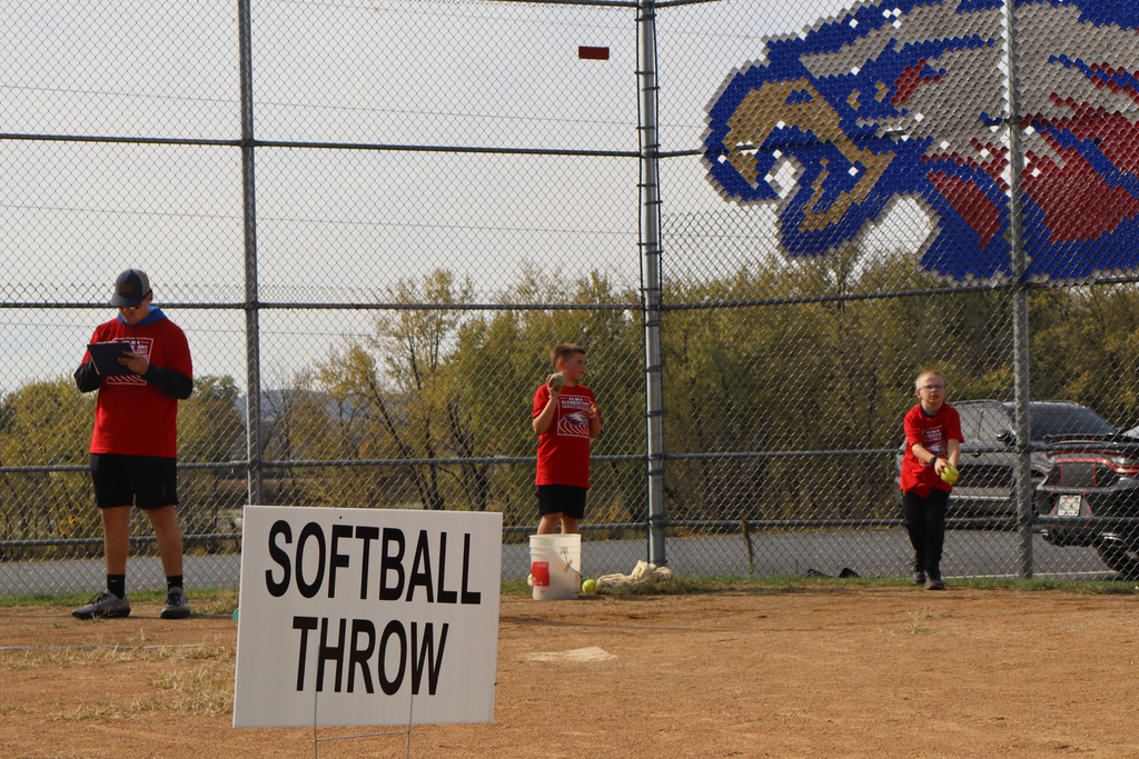 Softball throw.