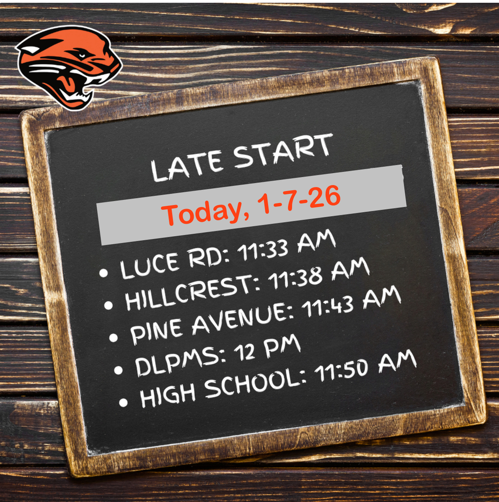 Schedule of start times