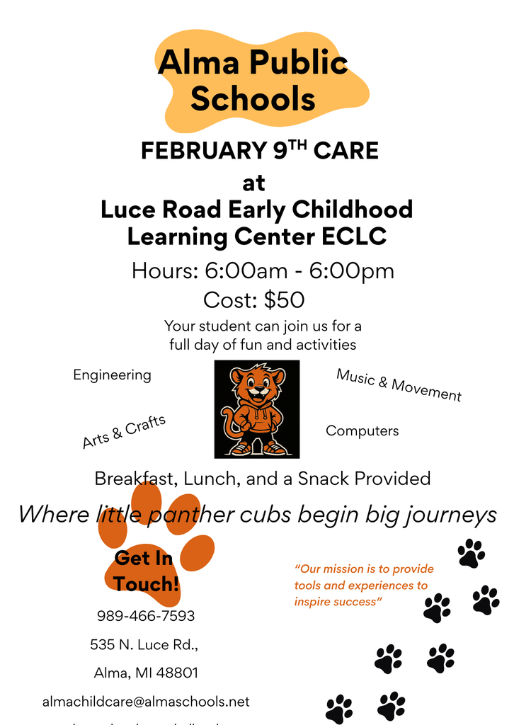 Feb 9th childcare