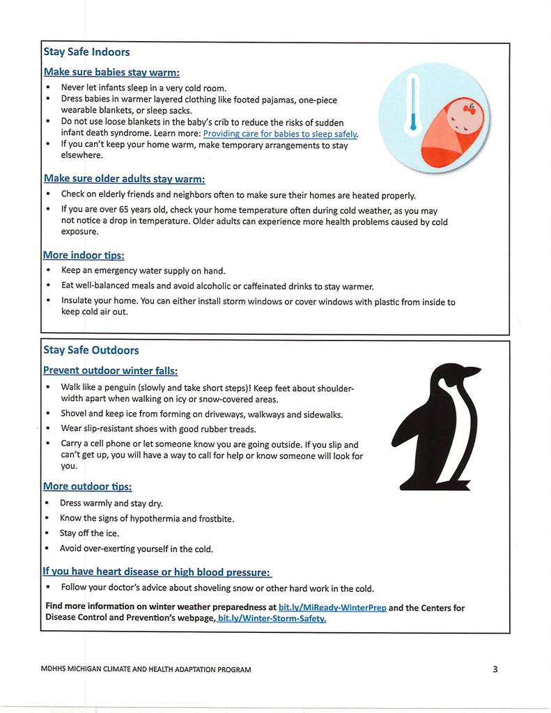 Cold Health and Safety Flyer