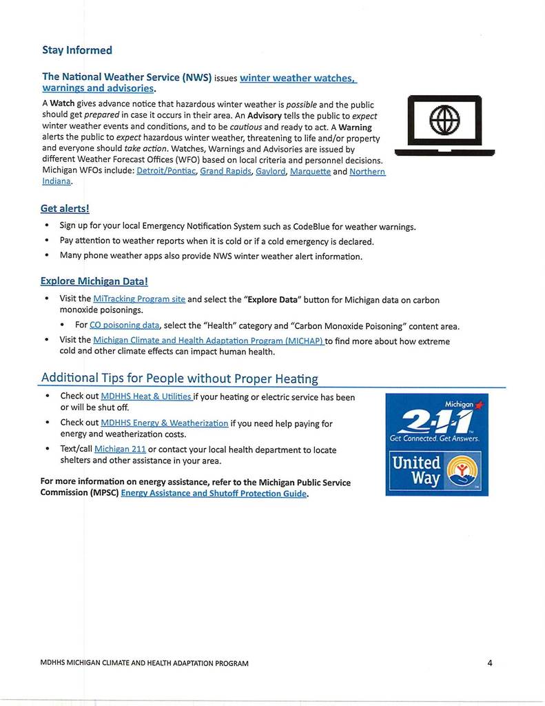 Cold Health and Safety Flyer