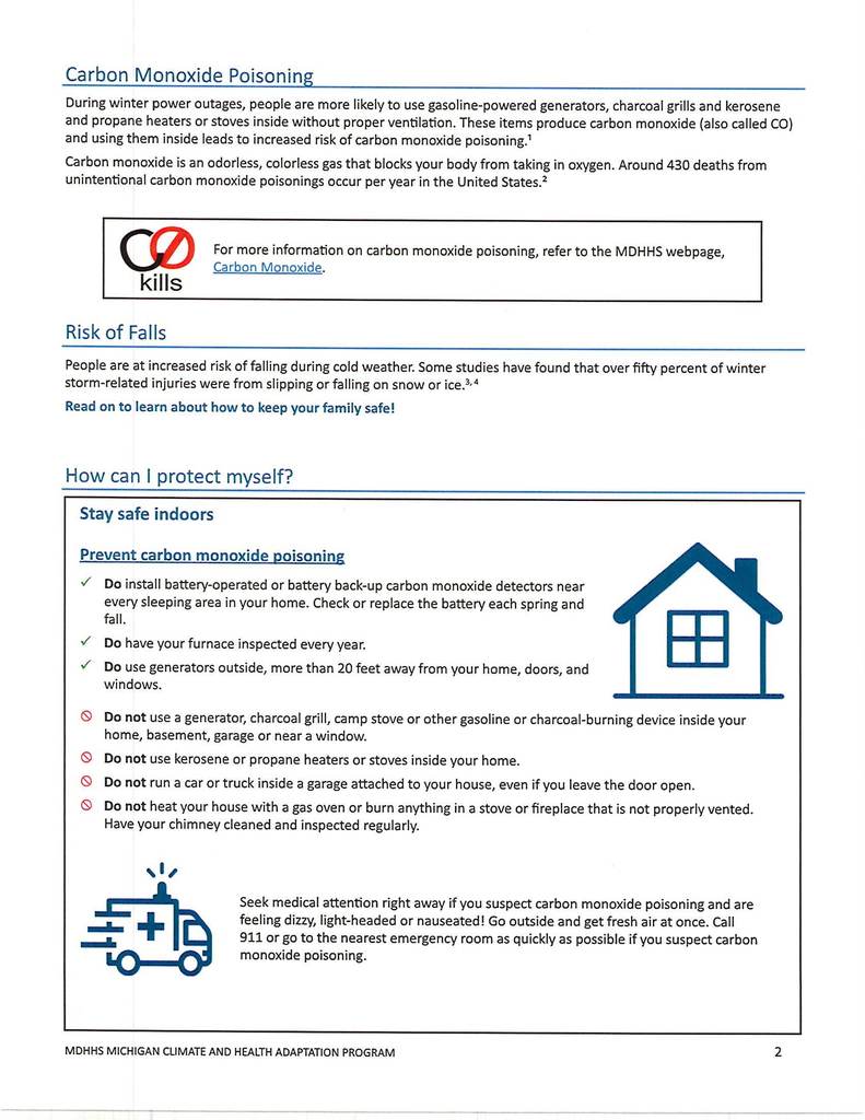 Cold Health and Safety Flyer