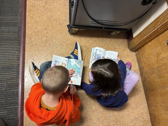 Students working together