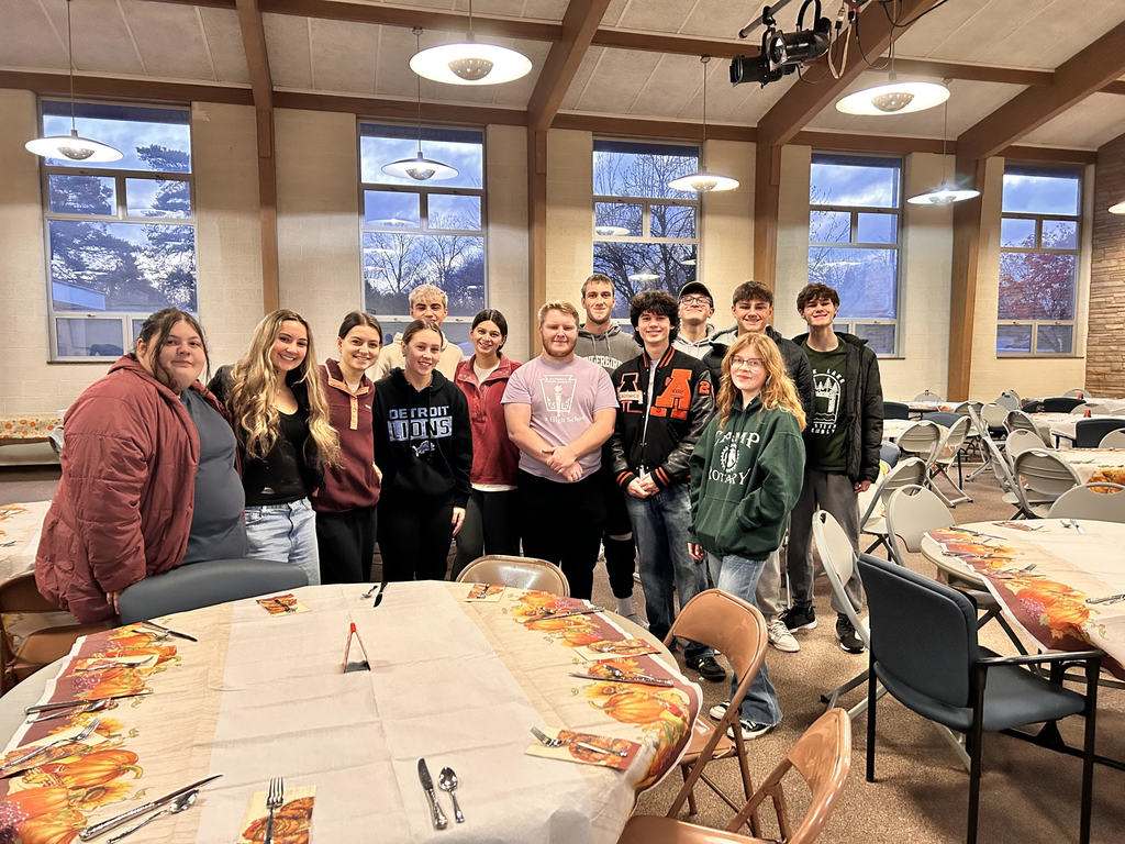 NHS at Thanksgiving dinner