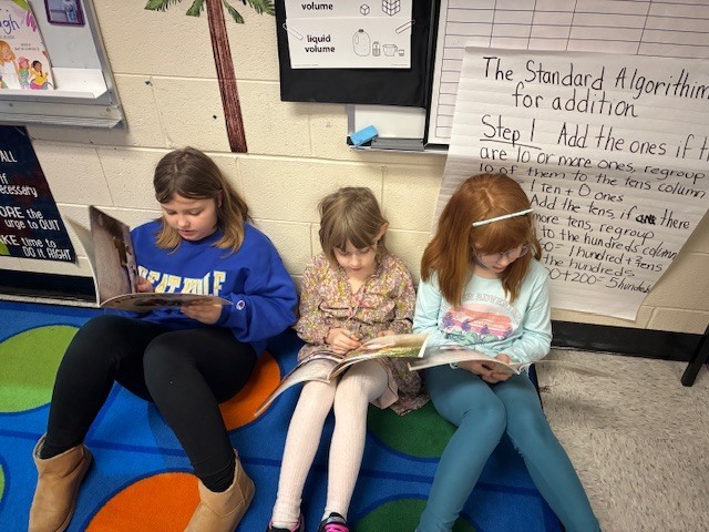Students reading