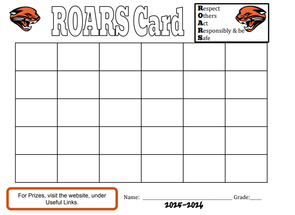 ROARS Card