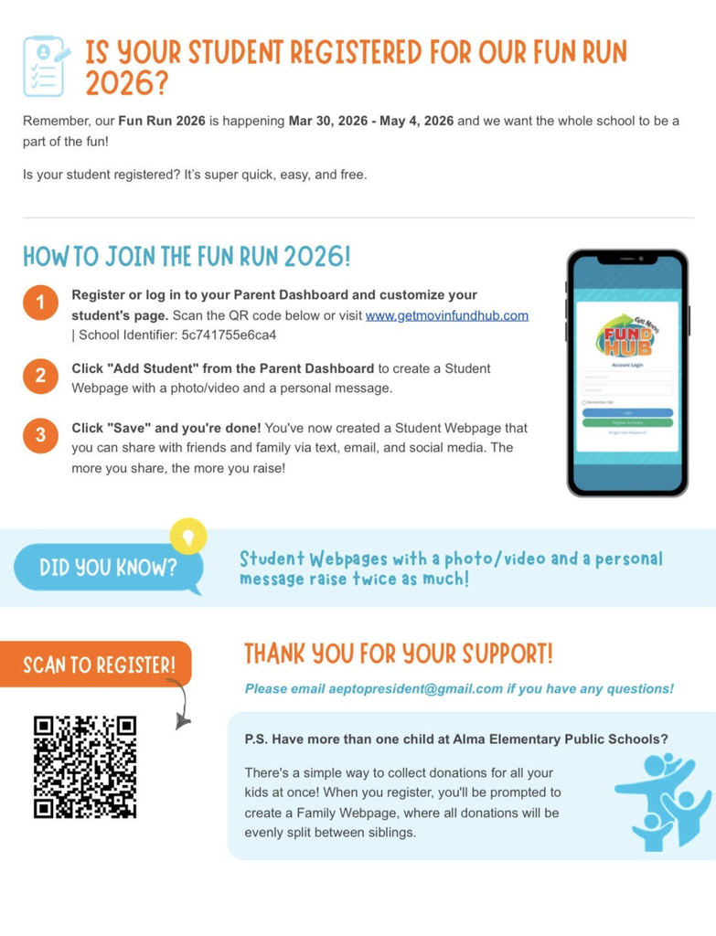 PTO Fun Run Registration