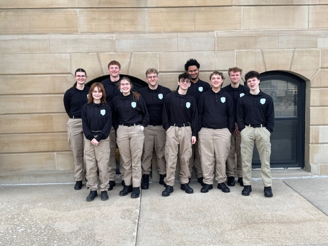 Criminal Justice students at Courthouse