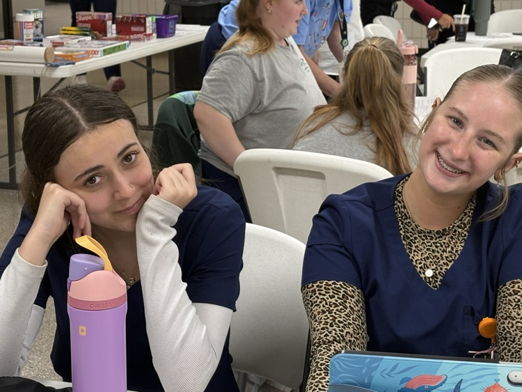 students at health comp