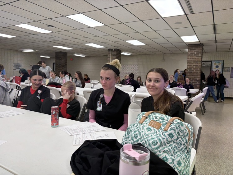 students at health comp