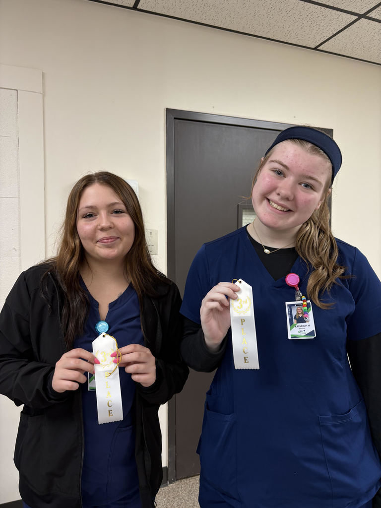 Students with ribbons