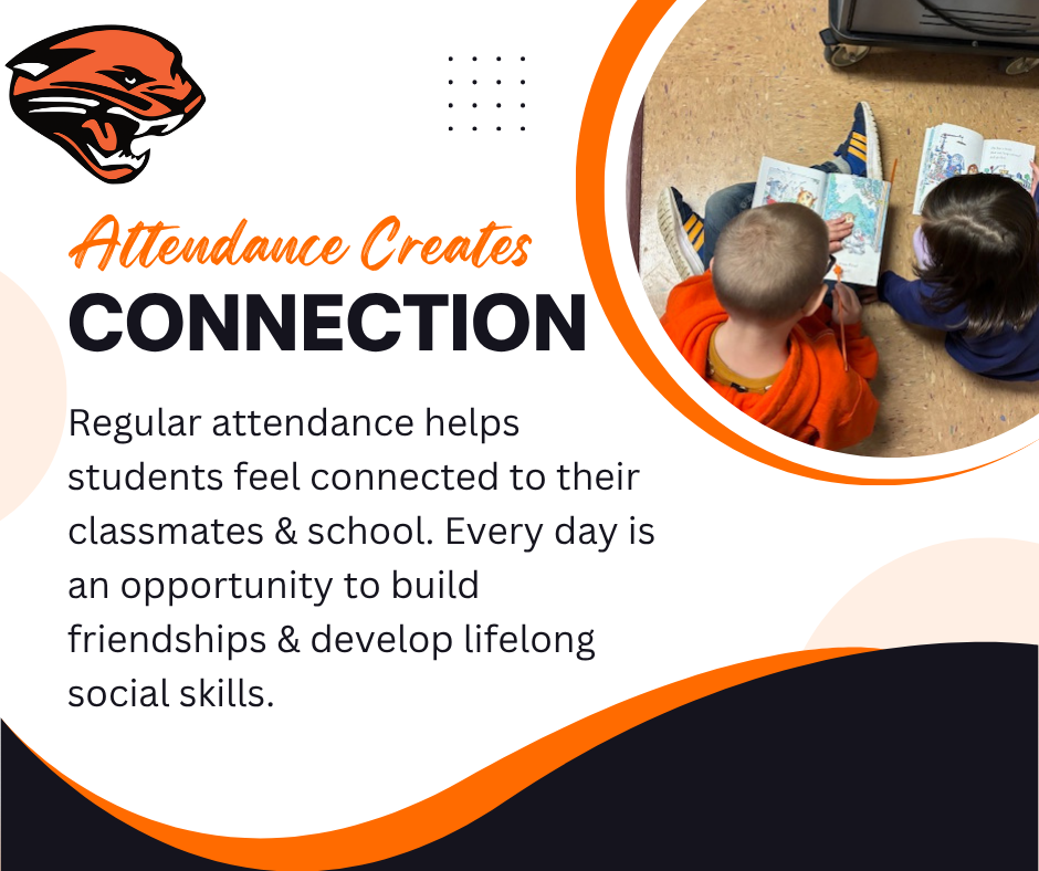 Attendance creates connection graphic