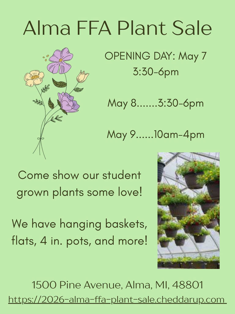 FFA plant sale flyer